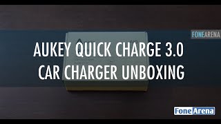 Aukey Quick Charge 30 Dual Port USB Car Charger Unboxing [upl. by Pierrepont]