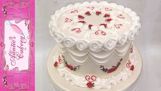 Decorate Your Cake Like Its Straight Out Of The Vintage Era STUNNING Lambeth Method [upl. by Assin746]