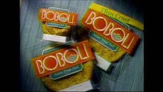 Boboli Italian Bread Shells Commercial 1995 [upl. by Dorraj680]