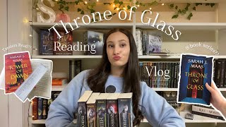 I read Throne of Glass in 3 months spoiler free  reading vlog  commentary ⚔️🦌🌲 [upl. by Eilak]