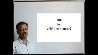 PDA for ambn  m not equal to n m n greater than 0 [upl. by Naired]