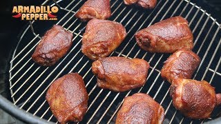 ButterBath Chicken Thighs Competition Chicken on the Pit Barrel Cooker with Jack Stack BBQ Sauce [upl. by Dannye]