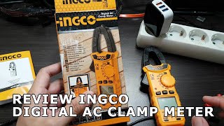 Review Ingco Digital AC Clamp Meter AC 200A DCM2001 [upl. by Aneerhs]