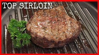 Cooking Perfect Sirloin Steak on the Grill  Tenderized amp Garlic Butter Topping Cooked Medium [upl. by Ader]