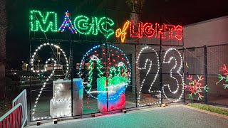 Daytona International Speedway Christmas Lights Display  Magic of Lights 2023 [upl. by Eugirne]