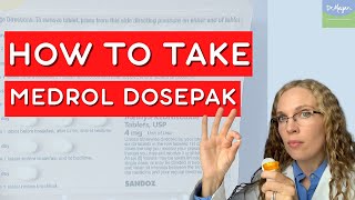 How to Take a Medrol Dosepak or 6 Day Pack of Prednisone 💊 [upl. by Willin]