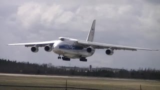 Crosswind Landing  Antonov 124 [upl. by Baum]