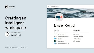 Notion at Work Crafting an Intelligent Workspace [upl. by Aldred]