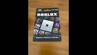 20 Robux gift card giveaway D [upl. by Valerio]