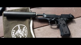 Beretta 92fs m9 9mm tirant 9 suppressor part 2 [upl. by Ecnarretal]