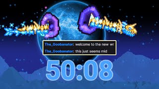 Terraria  Classic Moon Lord Speedrun 5008 Random Seed NMA FWR [upl. by Othilie139]