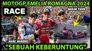 BRUTAL💥KEBERUNTUNGAN MARQUEZ BAGNAIA SALAHKAN BAN💥MOTOGP EMELIA ROMAGNA 2024 [upl. by Castro]