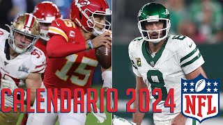 REACCIONANDO al CALENDARIO 2024 de la NFL [upl. by Mcquade]