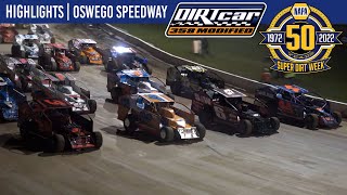 DIRTcar 358 Modifieds Oswego Speedway October 8 2022  HIGHLIGHTS [upl. by Chev95]