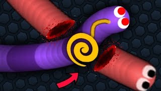 Slitherio 1 Hacker Troll Snake vs Giant Pro Snakes Epic Slitherio Gameplay [upl. by Athelstan297]