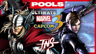 TNS UMvC3 157 Tournament Jill Thor SpiderMan Amaterasu SuperSkrull Ryu Pools Tourney Marvel 3 [upl. by Buff]