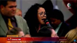 Ministração no evento Gideões 2017  Catarina Santos Ministrações [upl. by Auop491]