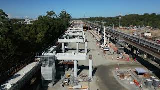 Drone footage of Coomera Connector progress [upl. by Annalise662]