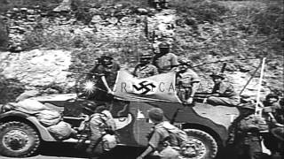 Allied troops break through the Gustav line Castleforte and Monte Cassino fall dHD Stock Footage [upl. by Funda]