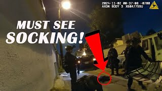 Must Watch Bodycam shows two 2 LAPD police officers injured in South LA shootout suspect injured [upl. by Niatsirhc]