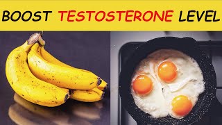 Top 7 TESTOSTERONE BOOSTING Foods Every MAN Needs to EAT [upl. by Huff]