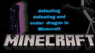 defeating ender dragon in Minecraft 🤯its kushu playz 20day 12 [upl. by Gnaht]