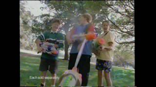 Super Soaker Supercharger Power Pak Hasbro Larami Water Gun Toy Commercial [upl. by Gaynor212]