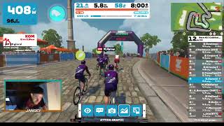 Zwift Academy 2023  Race 2  Cobbled Climbs [upl. by Denzil]