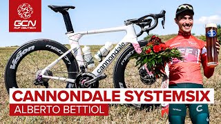 Der Renner vom FlandernGewinner Alberto Bettiol Das Cannondale SystemSix  EF Education–EasyPost [upl. by Mendy495]