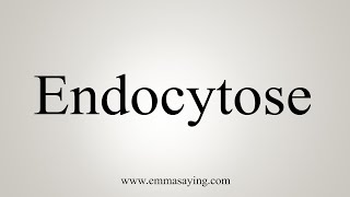 How To Say Endocytose [upl. by Barbara246]