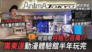 【廣東道動漫體驗館】開業半年就結業 網民指店舖月租七百萬 尖沙嘴酒店購物商場見大量吉舖  城市遊走 [upl. by Aryek569]