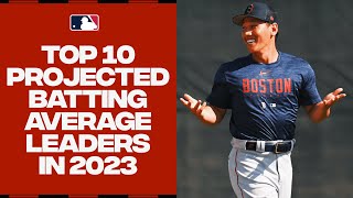 Will a rookie be the best pure hitter in 2023 The Top 10 projected batting average leaders [upl. by Hoskinson]