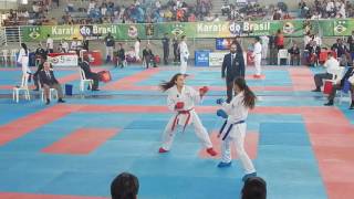 FINAL DE KUMITE DA ETAPA CLASSIFICATÓRIA DO CAMPEONATO BRASILEIRO DE KARATÊ COM BEATRIZ PEÇANHA [upl. by Yettie485]