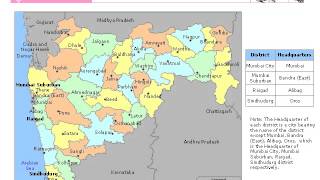 Maharashtra Editable Map [upl. by Germain]