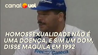 MAGUILA DISSE EM ENTREVISTA EM 1992 QUE HOMOSSEXUALIDADE NÃO É UMA DOENÇA E SIM UM DOM [upl. by Barrus955]