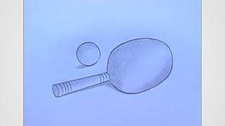 How To Draw Tennis Racket 🎾 For Beginners Easy Steps art video [upl. by Alesiram543]