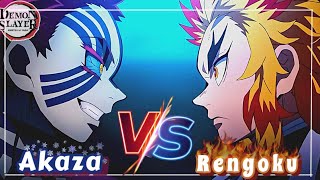 Rengoku vs Akaza  Demon Slayer  Mugen Train [upl. by Cherian]