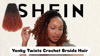 SHEIN YANKY TWISTS CROCHET BRAIDS HAIR  SilverKaranu [upl. by Ephraim]