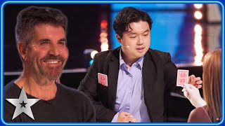 CHARMING magician delivers MASTERFUL sleight of hand magic  Auditions  BGT 2023 [upl. by Mochun]