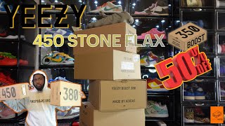 YEEZY 450 STONE FLAX RESTOCK REVIEW [upl. by Ragan]