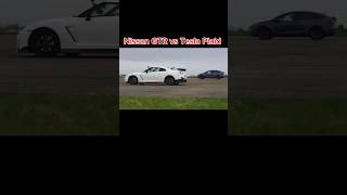 Nissan GTR vs Tesla Plaid😈🗿🗿shorts teslaplaid nissangtr [upl. by Drofla]