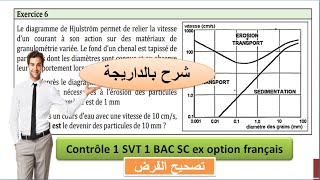 Contrôle 1 svt 1 BAC sc ex option français تصحيح الفرض بالداريجة [upl. by Hetti]