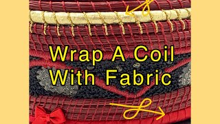 How To Wrap A Coil With Fabric  Pine Needle Doll “Every Woman” [upl. by Augustina]