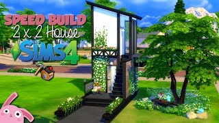 UNA CASA DIMINUTA 🏡  Los Sims 4  Speed Build  2X2 House [upl. by Eerehc]