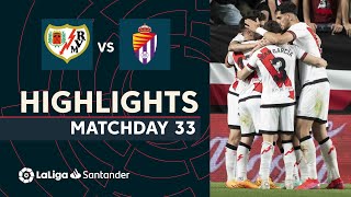 Resumen de Rayo Vallecano vs Real Valladolid 21 [upl. by Adiuqal]