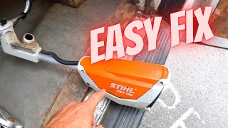 Battery strimmer stopped working…TRY THIS EASY FIX stihl lewisgardenservicesltd [upl. by Nnaynaffit]