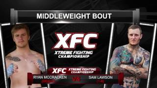 XFC28 Ryan McCracken vs Sam Lawson [upl. by Nomead]