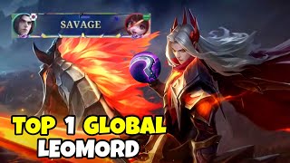 TOP 1 GLOBAL LEOMORD SAVAGE  Avory  MLBB [upl. by Llesig]