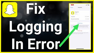 How To Fix Snapchat Login Error [upl. by Lattonia]