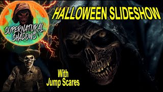 One Hour Halloween Slideshow  Random Jump Scares  Monster Images Set To Spine Chilling Music [upl. by Bergstein]